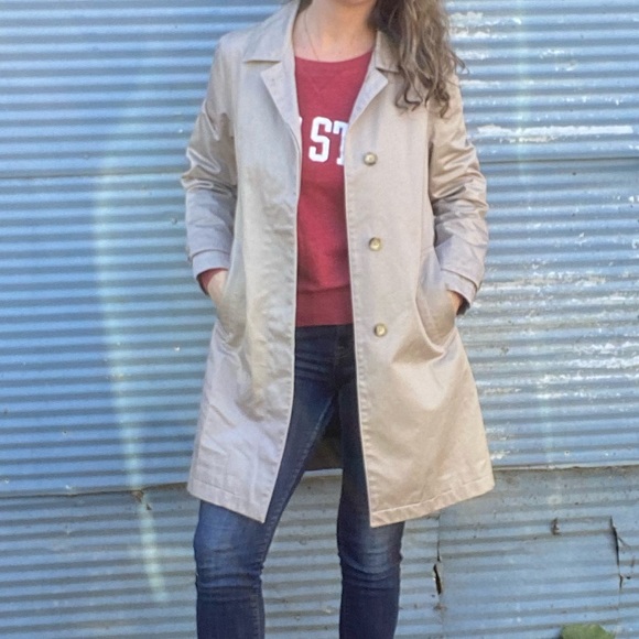 Classic vintage tan beige GAP coat with lining - Picture 11 of 12